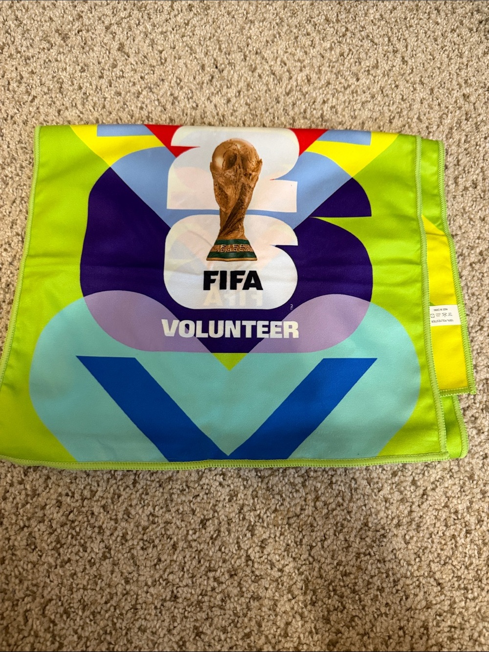 FIFA Volunteer Bright Multi-Color Scarf & Wrap